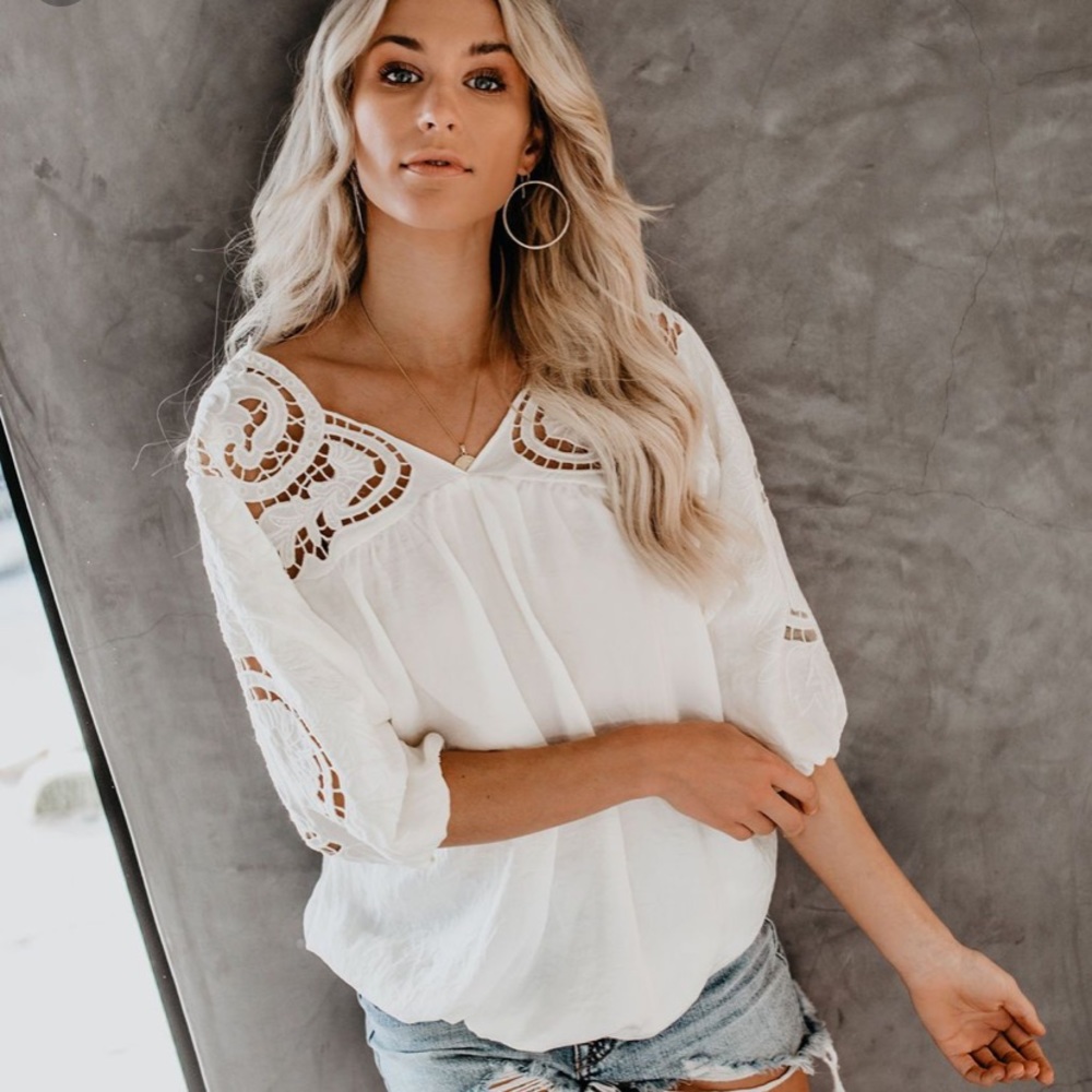 NWT Vici Marina Crochet Lace Top